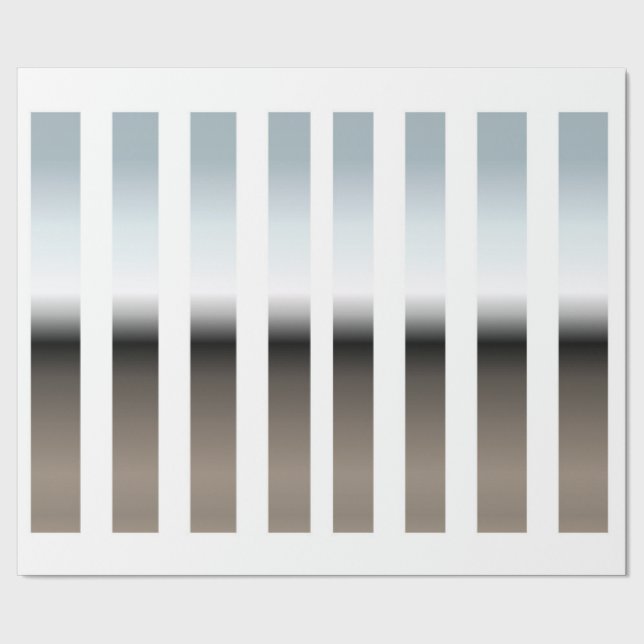 Weißes und Chrome-Umschlagpapier Geschenkpapier (Saum)