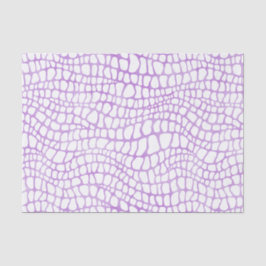 Weißes und Lila Krokodil-Skin-Muster Seidenpapier