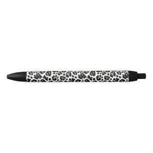 Weißes und schwarzes Leopard Kugelschreiber