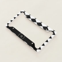 Weißes und schwarzes Rautenmuster