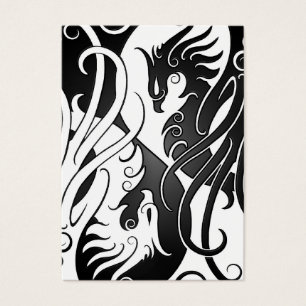 Weißes und schwarzes Yin Yang Phoenix
