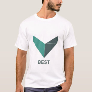 Weißes Unisex-Logo-T-Shirt – Einfach, Bold Custom  T-Shirt