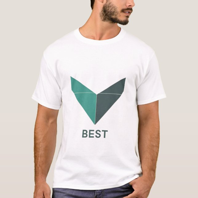 Weißes Unisex-Logo-T-Shirt – Einfach, Bold Custom  T-Shirt (Vorderseite)