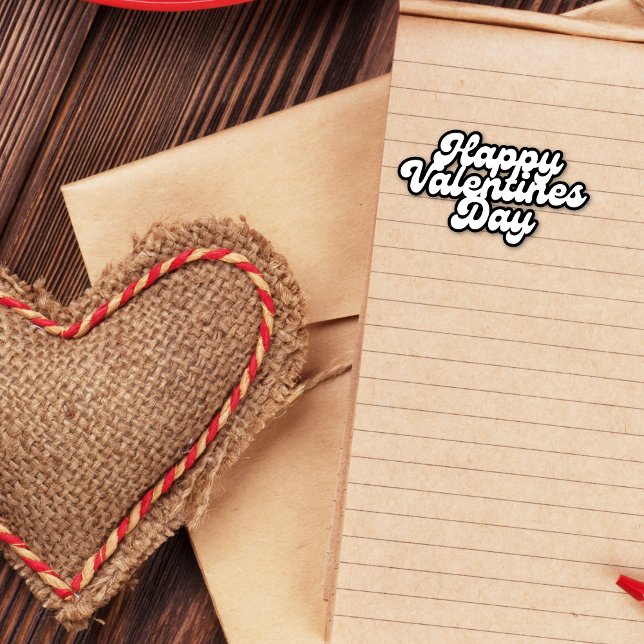 Weißes Valentinstag TINY-Aufkleber Aufkleber (Von Creator hochgeladen)