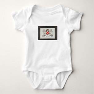 Weißes Wappen Baby Strampler
