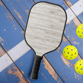 Weißes Waschholz Pickleball Schläger
