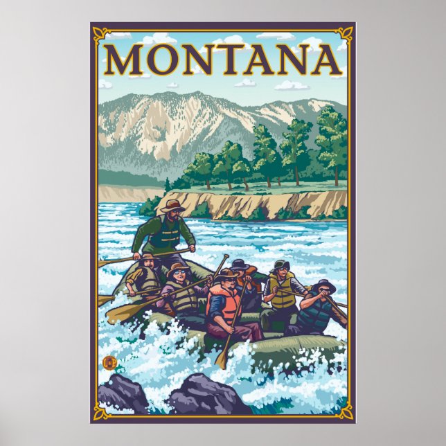 Weißes Wasser - Montana Poster (Vorne)
