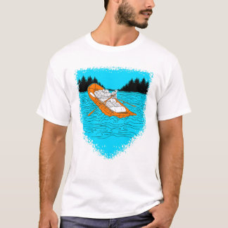 Weißes Wasser Rafting Oar Rafter T-Shirt
