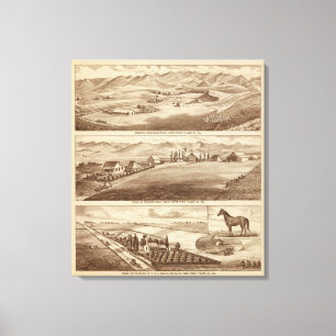 Weißes Wasser, Saucelito Ranchs Leinwanddruck