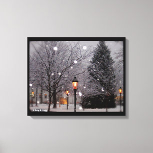 Weißes Weihnachten Leinwanddruck