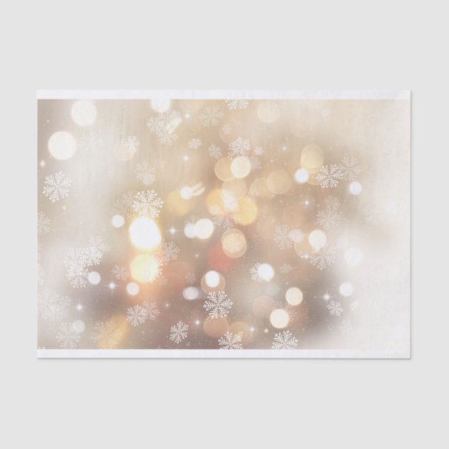 "Weißes Weihnachten" Seidenpapier (Vorderseite)