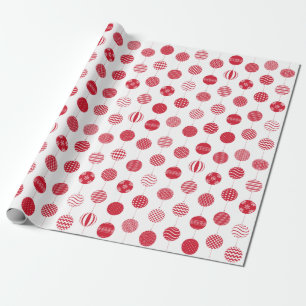 Weißes Weihnachtsbuch Geschenkpapier