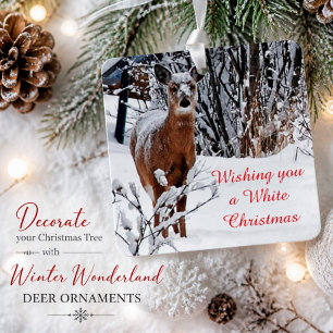 Weißes Weihnachtsgebäck Ornament Aus Metall