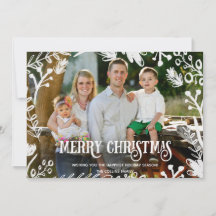 Weißes Weihnachtsvolles Foto-horizontale