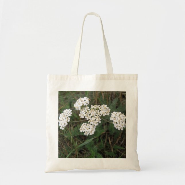 Weißes Wildblumen Totbeutel Tragetasche (Vorne)