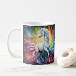 Weißes Wunder: Das spektrale weiße Einhorn Kaffeetasse
