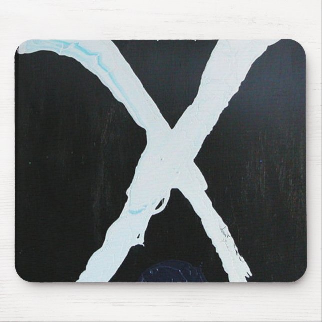 WEIßES X MOUSEPAD (Vorne)