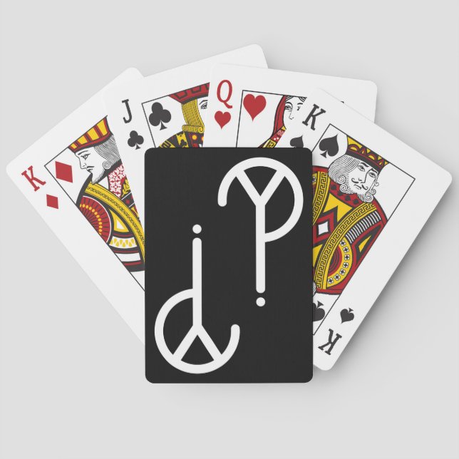 Weißes Y? Symbol-Spielkarten Spielkarten (Rückseite)