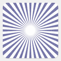 Weißes Ziel: Quadratischer Aufkleber