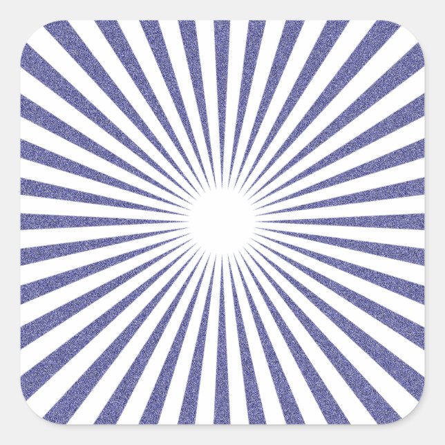 Weißes Ziel: Quadratischer Aufkleber (Vorderseite)