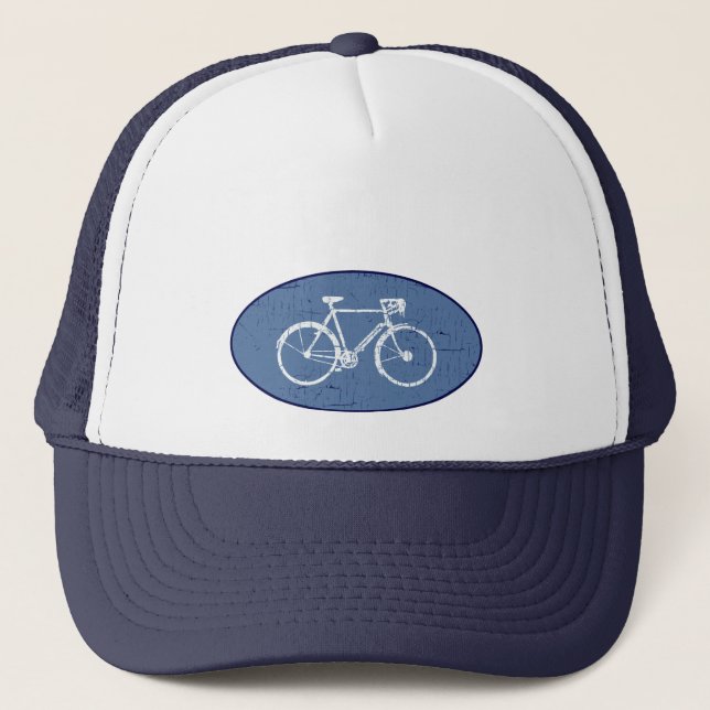 Weißfahrrad Truckerkappe (Vorderseite)