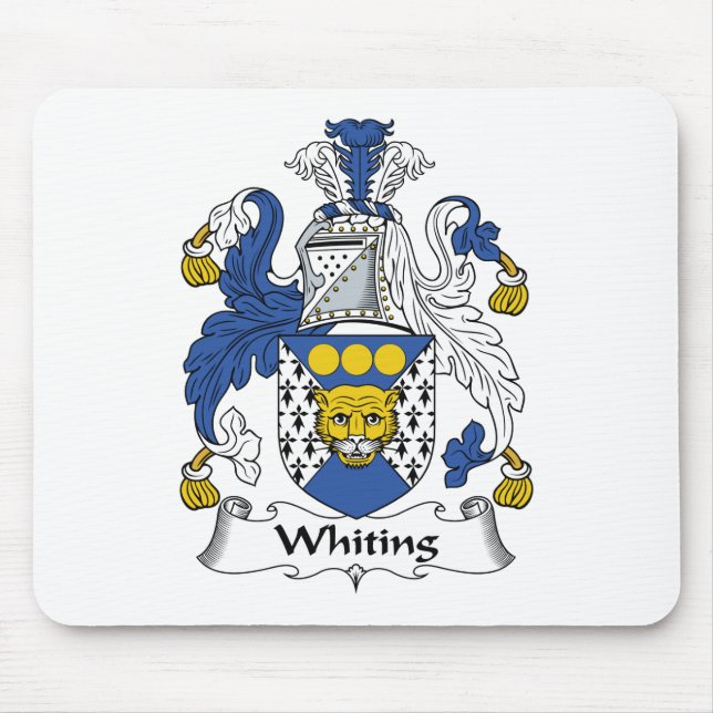 Weißfisch-Familienwappen Mousepad (Vorne)