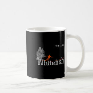 Weißfisch Montana im Stil der 1980er Jahre, altes Kaffeetasse
