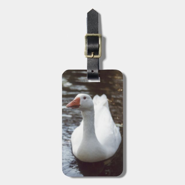 Weißgans Gepäckanhänger (Vorderseite vertikal)