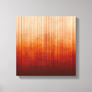 Weißgelb-orangefarbenes Burgund gestreift Abstrakt Leinwanddruck