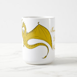 Weißglühende Drache-Kreationens-Tasse - Gold Tasse
