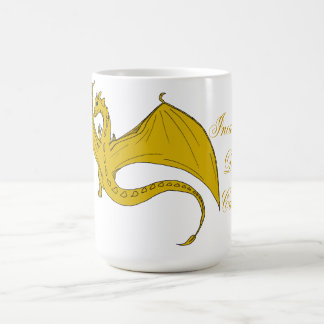 Weißglühende Drache-Kreationens-Tasse - Gold Tasse