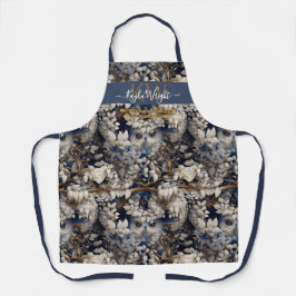 Weißgraue, verzauberte Waldkeule Schürze