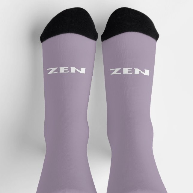 Weißgraue Zen-Premiumsocken Socken (Oben)