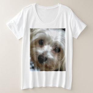 Weißhaarengütenportrait Große Größe T-Shirt