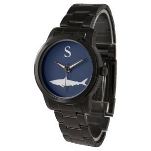 Weißhai personalisiert armbanduhr
