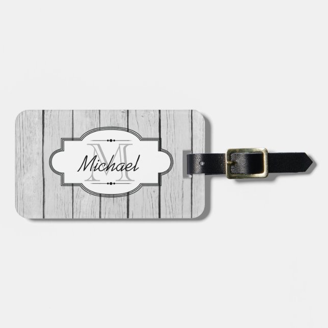 Weißholz-Gepäckmarke Gepäckanhänger (Vorderseite horizontal)