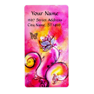 WEISSKALISCHE BLUME & BUTTERFLY-Glitzern