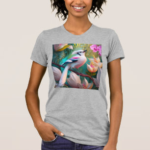 Weißkamm-Rosa-Brust-Fantasievogel T-Shirt