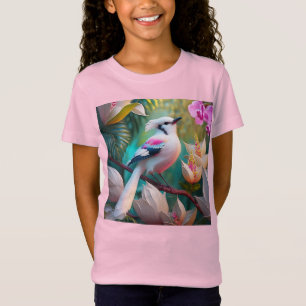 Weißkamm-Rosa-Brust-Fantasievogel T-Shirt