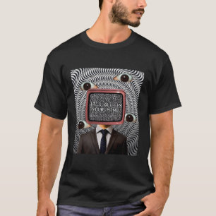 Weißkernästhetische, seltsame Augen Optische Illus T-Shirt