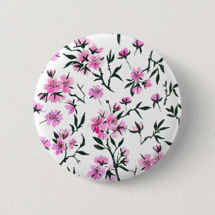 Weißkirschblüte Button