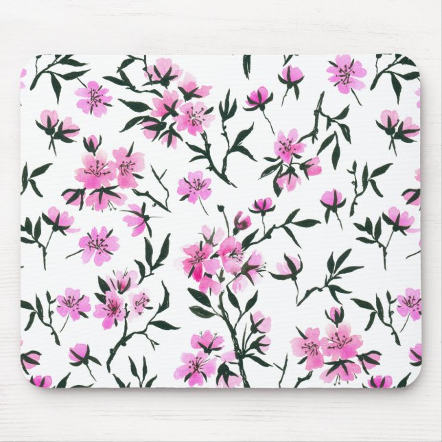 Weißkirschblüte Mousepad (Vorne)