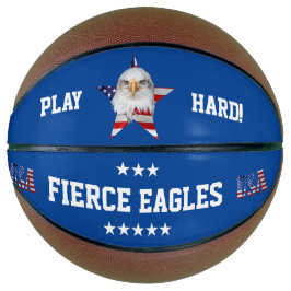 Weißkopfadler, die amerikanische Flagge, Star Basketball