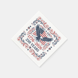 Weißkopfseeadler 250 Jahre Freiheit 2 Serviette