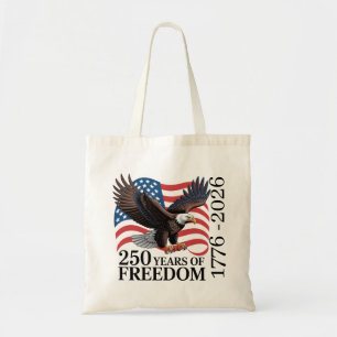 Weißkopfseeadler Amerikanische Flagge 250 Jahre Fr Tragetasche