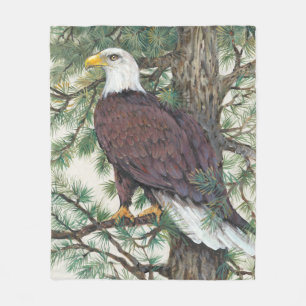 Weißkopfseeadler auf Niederlassung Fleecedecke