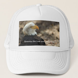 Weißkopfseeadler Baseballkappe DIE FREIEN UND DIE  Truckerkappe