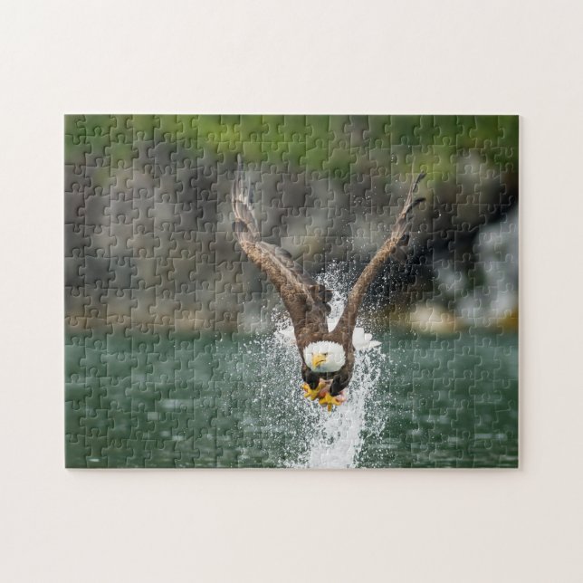Weißkopfseeadler der große Fang Puzzle (Horizontal)