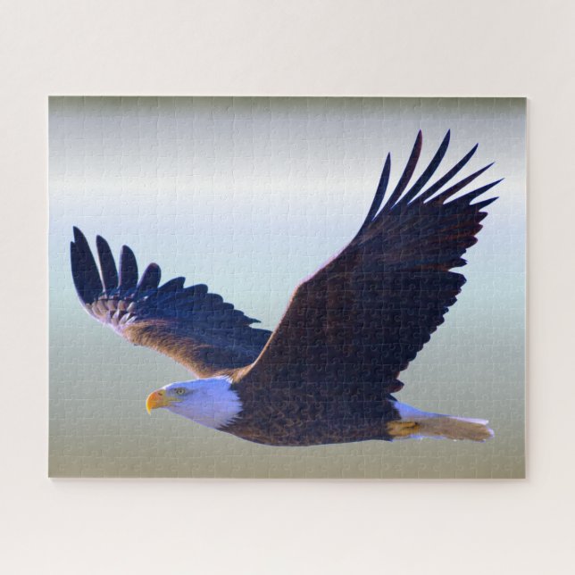 Weißkopfseeadler-Fliegen Puzzle (Horizontal)