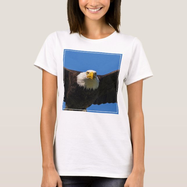 Weißkopfseeadler Flug nah T-Shirt (Vorderseite)